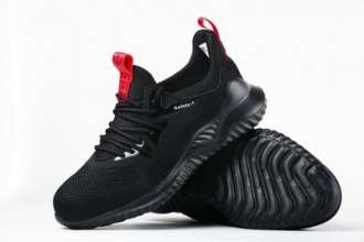 Four seasons breathable safety shoes. Fashion anti-smashing and anti-piercing safety shoes. EVA outsole flying woven safety shoes. Protective shoes .Labor protection shoes
