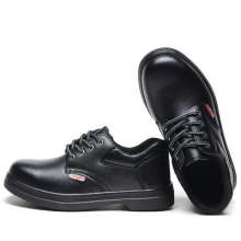 Anti-slip, oil, acid and alkali-resistant chef's work shoes. Safety shoes. Anti-smashing and wear-resistant cowhide safety shoes. Men's safety shoes