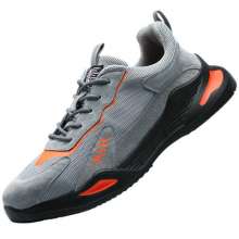 Breathable and deodorant suede cowhide work shoes, low-cut work shoes. Standard steel-toed, anti-smash and anti-puncture safety shoes