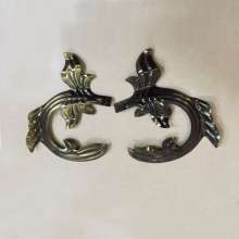Metal stamping flower leaf Stamping small flower leaf Left and right points Stamping metal flower Wrought iron decorative flower leaf