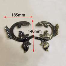 Metal stamping flower leaf Stamping small flower leaf Left and right points Stamping metal flower Wrought iron decorative flower leaf