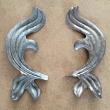 Iron stamping flower leaf Iron plate stamping flower leaf Left and right flower leaf