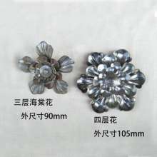 Iron stamping flower Three-layer flower Four-layer flower Begonia flower External size 82/90/105 Factory price direct sales