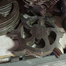 Wrought iron stamping hot wheel size 160mm stamping flower leaf iron gate fence railing accessories