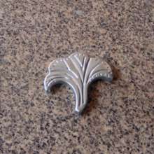 Wrought iron accessories stamping double-sided flowerpot flower plate door flower iron material double-sided hollow