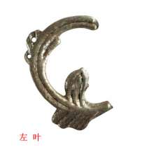 Wrought iron accessories iron sickle-shaped leaf wrought iron gate fence guardrail and other decorative flower leaf accessories factory direct sales