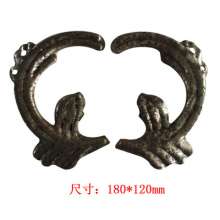 Wrought iron accessories iron sickle-shaped leaf wrought iron gate fence guardrail and other decorative flower leaf accessories factory direct sales