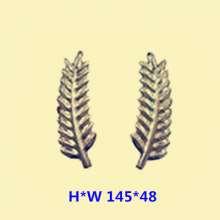 Wrought iron fittings, double-sided flower leaf, hollow wheat ear, stamping flower leaf