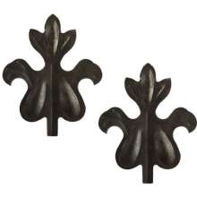 Wrought iron accessories apple leaf stamping flower fence guardrail door and window decorative flower pieces factory direct sales