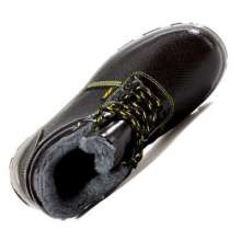 Spot wholesale winter labor insurance shoes. Cotton safety shoes. Anti-smashing, anti-piercing, high-temperature and wear-resistant cowhide cotton shoes Safety shoes