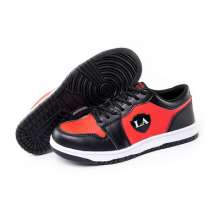 Microfiber leather breathable work shoes up to standard steel-toed shoes. Anti-smash and anti-stab. Rubber-soled safety shoes. Women's lightweight wear-resistant safety shoes