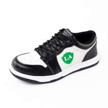 Microfiber leather breathable work shoes up to standard steel-toed shoes. Anti-smash and anti-stab. Rubber-soled safety shoes. Women's lightweight wear-resistant safety shoes