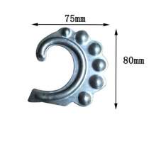 Iron accessories 80*75 stamping flower leaf iron decorative flowers used for door and window fences and other handicrafts factory direct sales