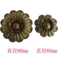 Wrought iron fittings iron begonia flower 60/90 two-story flower door and window fence handrail decorative flower factory direct sales