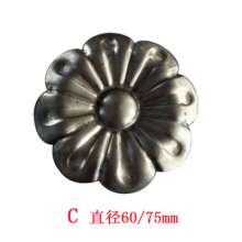 Wrought iron accessories stamping flower leaf 60/80 round flower leaf sun flower fence fence decorative leaf factory direct sales