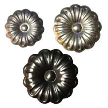 Wrought iron stamping flower leaf accessories Sunflower small round flower disc flower Wrought iron decorative flower Factory direct sales