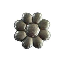 Iron accessories 70mm sunflower sunflower round leaf stamping small parts fence guardrail door and window decoration factory direct sales