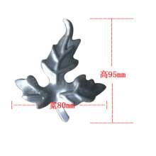 Iron accessories stamping flower leaf raisin leaf maple leaf 80*95mm home crafts guardrail decoration flower leaf