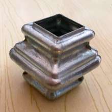 Iron fittings square pipe joint 12/14/16/20/25/30 square fence guardrail decoration square hollow perforation