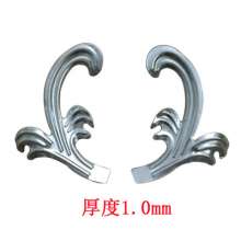 Wrought iron fittings Mosaic iron gate Mosaic stamping Mosaic iron flower 130*80 Factory direct sales