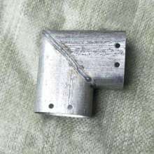 Zinc steel guardrail accessories 30*60/40*80/38*77 right angle two-way elbow oval tube corner connector