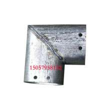 Zinc steel guardrail accessories 30*60/40*80/38*77 right angle two-way elbow oval tube corner connector