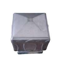 Factory direct traffic guardrail accessories lotus head square pipe column cap 80/100/120/150 special decorative cover