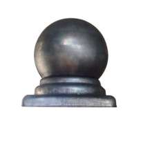 Iron fittings galvanized square tube ball cap fence guardrail decoration accessories 25-150
