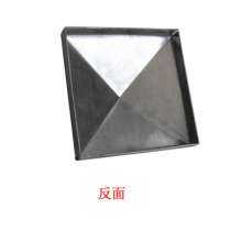 Wrought iron fittings 25-120 square tube cap sealing cover pointed column cap guardrail decorative cover factory direct sales