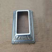Iron accessories galvanized sheet stamping foot cover 40*80/50*100 decorative cover cover ugly cover bottom cover thickness 0.35mm