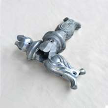 Wrought iron fence accessories sleeve stamping joint iron skin joints vase square tube decoration welding perforated 25 tube special