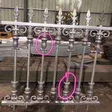 Wrought iron fence accessories sleeve stamping joint iron skin joints vase square tube decoration welding perforated 25 tube special