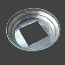 Iron accessories, round bottom 110 stamping foot cover, 50 square tube special, fence guardrail decorative bottom cover to cover the ugly cover