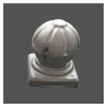Iron art square tube decorative flower ball column cap cover 60/80/100 square tube new decorative buckle cover guardrail decoration