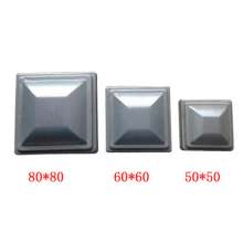 Wrought iron fittings guardrail fence square tube cap stigma cap 50-120 square mouth cap plug factory direct sales