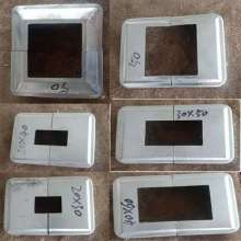Zinc steel fence accessories decorative cover square mouth 32/40/42/50 rectangular mouth 2*3/2*4/3*5/4*6
