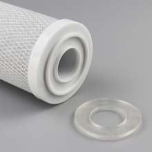 Water purifier 10-inch flat-mouth compressed activated carbon filter element CTO carbon rod filter element. General wholesale for household water purifiers. Filter element