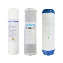 The first three-stage filter element of the water purifier. The filter element. The 10-inch flat-mouth PP cotton filter element. The granular activated carbon compressed carbon. The filter element of 