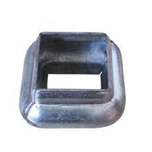 20 square pipe joint square hole insertion fittings fence guardrail decorative perforated pieces 20 pipe special factory direct sales