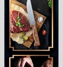 Miao Butler Bone Knife Segmentation Knife Skinning Knife Butcher Sharp Knife Killing Pig Meat Special Knife Meat Joint Factory Slaughtering Cow and Sheep Knife