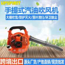 Two-stroke snow blower for foreign trade export. Blower. Hair dryer. High-power gasoline hair dryer for blowing leaves in gardens Portable fire extinguisher