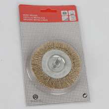 Card T-shaped wire brush Flat wire brush Wire wheel Copper-plated wire brush Flat wire with rod