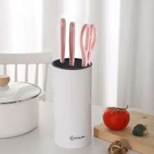 Knife set Stainless steel gift knife 5-piece set, baby food supplement, color kitchen knife, scissors, fruit knife set