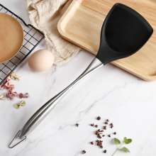 Stainless steel handle silicone kitchenware special spatula for non-stick cookware high temperature resistant silicone spatula