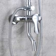 Shower set. Lifting shower. Pressurized hot and cold rain shower head shower shower. Triple mixing valve