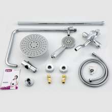 Shower set. Lifting shower. Pressurized hot and cold rain shower head shower shower. Triple mixing valve