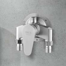 Surface mounted hot and cold valve 304 shower faucet. Concealed shower installation. Bathroom hot and cold mixing valve Triangle shower. Surface mounted upward
