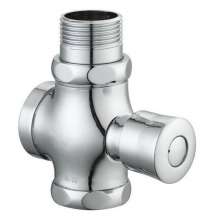 Stool flushing valve. Self-closing drainage valve. Zinc alloy squat toilet delay four-way water valve. Flushing valve