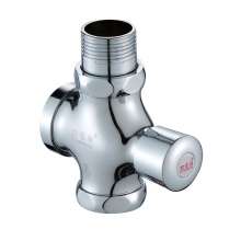 Flushing valve. Copper hand-pressing stool flushing valve. Self-closing toilet delay four-way. Flushing valve