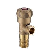 All-bronze triangle valve, water-stop type, eight-shaped all-bronze angle valve. Quick-opening and durable brass red tribute. Water inlet thickened. Tyrant golden angle valve